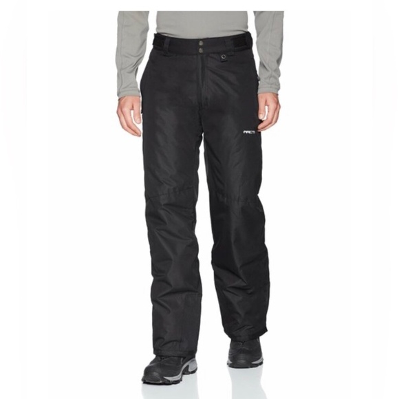Arctix black ski pants Sz 4XL side zip hems snow snowboarding - Picture 1 of 9